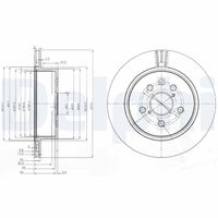DELPHI BG4024 - Disco de freno