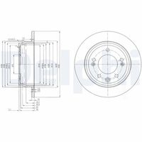 DELPHI BG4082 - Disco de freno