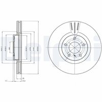 DELPHI BG4107 - Disco de freno