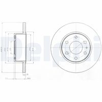 DELPHI BG4165 - Disco de freno