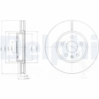 DELPHI BG4189C - Disco de freno