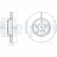 DELPHI BG4236 - Disco de freno