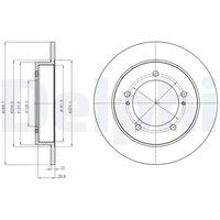 DELPHI BG4289 - Disco de freno