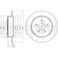 DELPHI BG4313 - Disco de freno