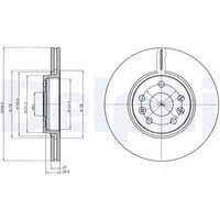 DELPHI BG4338 - Disco de freno