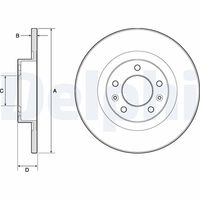 DELPHI BG4748C - Disco de freno