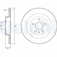 DELPHI BG4950C - Disco de freno