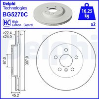 DELPHI BG5270C - Disco de freno