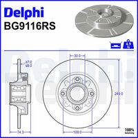 DELPHI BG9116RS - Disco de freno