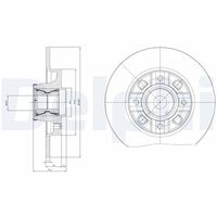 DELPHI BG9116RSC - Disco de freno