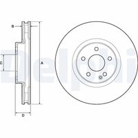 DELPHI BG9174C - Disco de freno