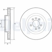 DELPHI BG9204C - Disco de freno