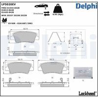 DELPHI LP5020EV - Juego de pastillas de freno