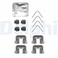 DELPHI LX0760 - Kit de accesorios, pastillas de frenos
