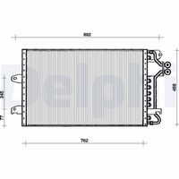 DELPHI TSP0225030 - Condensador, aire acondicionado
