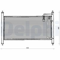 DELPHI TSP0225129 - Condensador, aire acondicionado