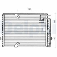 DELPHI TSP0225239 - Condensador, aire acondicionado