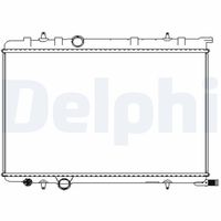 DELPHI TSP0524054 - Radiador, refrigeración del motor