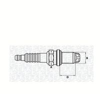MAGNETI MARELLI 062000772304 - Bujía de encendido