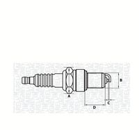 MAGNETI MARELLI 062000771304 - Bujía de encendido