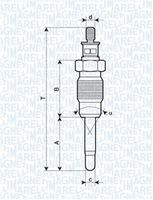 MAGNETI MARELLI 062900016304 - Bujía de precalentamiento