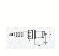 MAGNETI MARELLI 062000780304 - Bujía de encendido