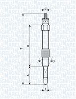 MAGNETI MARELLI 062900000304 - Bujía de precalentamiento