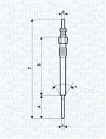MAGNETI MARELLI 062900090304 - Bujía de precalentamiento