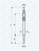 MAGNETI MARELLI 062900029304 - Bujía de precalentamiento