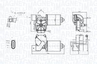 MAGNETI MARELLI 064370300010 - Motor del limpiaparabrisas