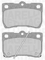 MAGNETI MARELLI 363916060638 - Juego de pastillas de freno
