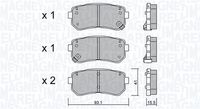 MAGNETI MARELLI 363916060877 - Juego de pastillas de freno