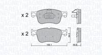 MAGNETI MARELLI 363916061323 - Juego de pastillas de freno
