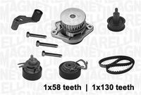 MAGNETI MARELLI 341403680001 - Bomba de agua + kit correa distribución