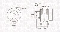 MAGNETI MARELLI 063731698010 - Alternador