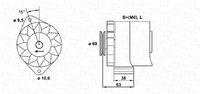 MAGNETI MARELLI 944346033010 - Alternador