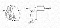 MAGNETI MARELLI 944141075010 - Motor de arranque