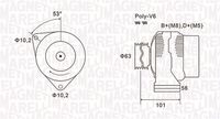 MAGNETI MARELLI 063731152010 - Alternador