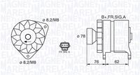 MAGNETI MARELLI 063380010010 - Alternador