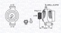 MAGNETI MARELLI 063388502010 - Alternador