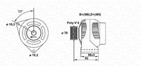 MAGNETI MARELLI 943356576010 - Alternador