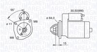 MAGNETI MARELLI 063521070910 - Motor de arranque