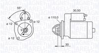 MAGNETI MARELLI 063522235040 - Motor de arranque