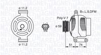 MAGNETI MARELLI 063380007010 - Alternador