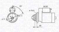 MAGNETI MARELLI 063521090350 - Motor de arranque