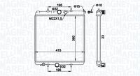 MAGNETI MARELLI 350213194100 - Radiador, refrigeración del motor