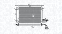 MAGNETI MARELLI 350203737000 - Condensador, aire acondicionado