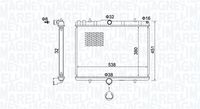 MAGNETI MARELLI 350213151800 - Radiador, refrigeración del motor