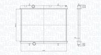 MAGNETI MARELLI 350213167800 - Radiador, refrigeración del motor