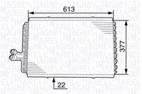 MAGNETI MARELLI 350203708000 - Condensador, aire acondicionado